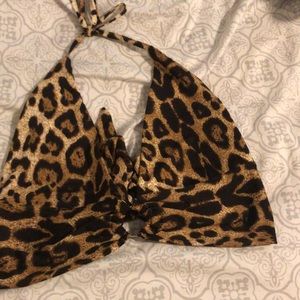 Cheetah print crop top